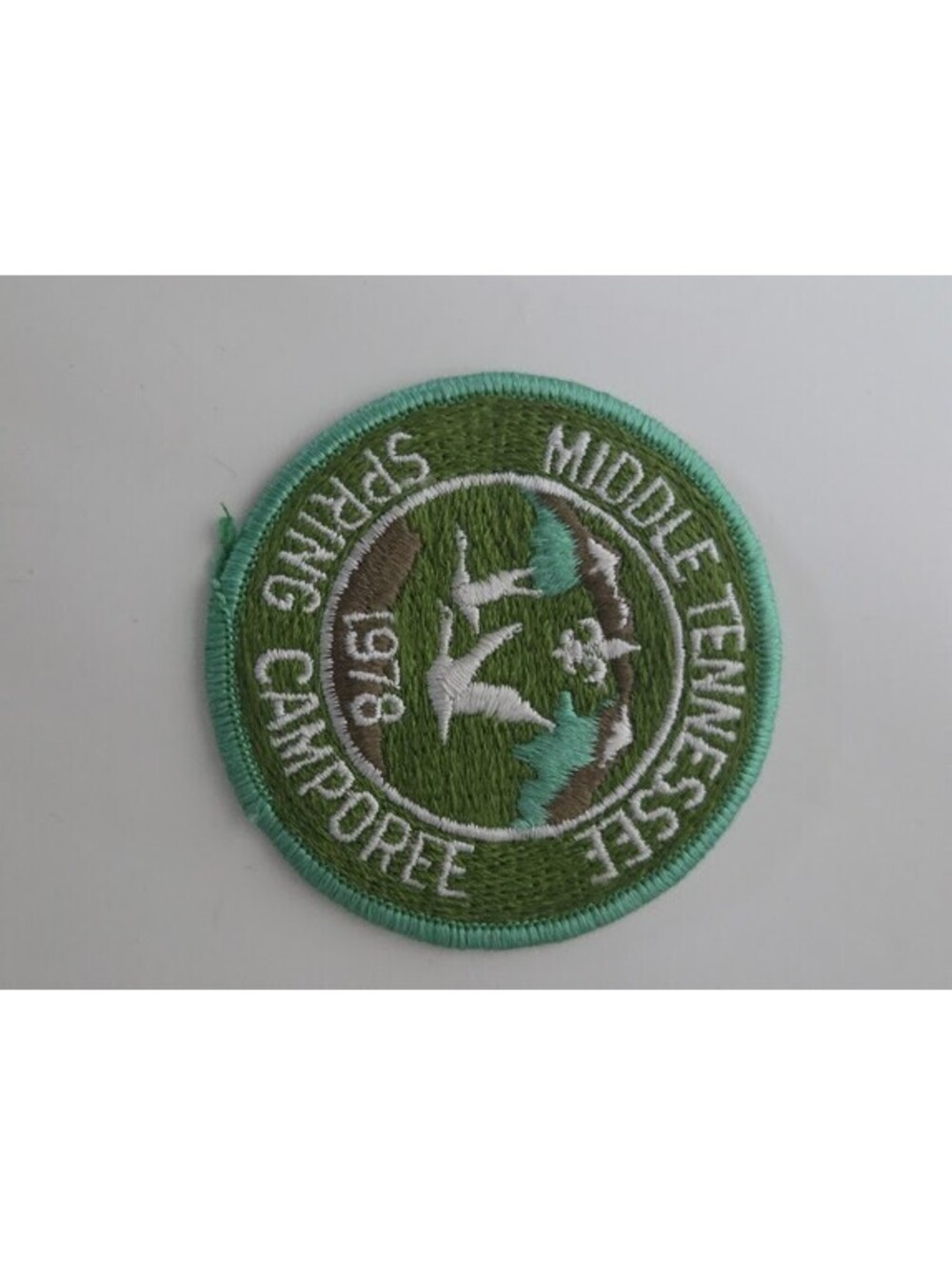 1978 BSA Middle Tennessee Spring Camporee Patch Green Scout Collectible